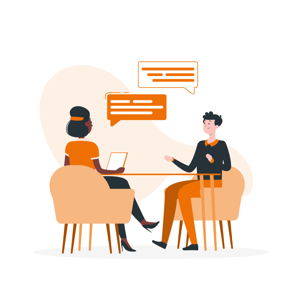 Illustration de coaching professionnel en pharmacie