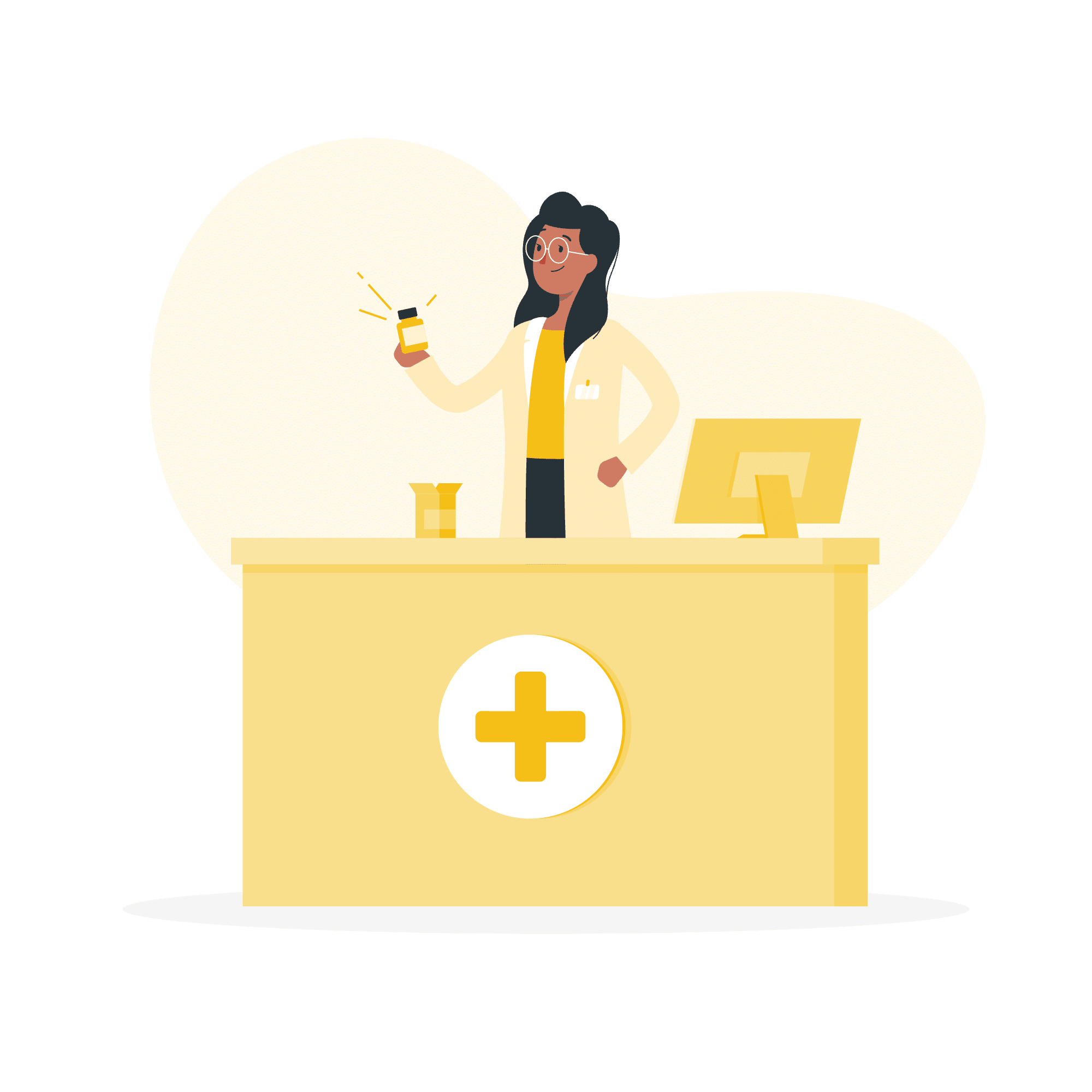 Illustration d'un titulaire d'une officine